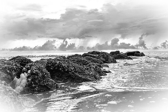 Tybee Island rock jetty